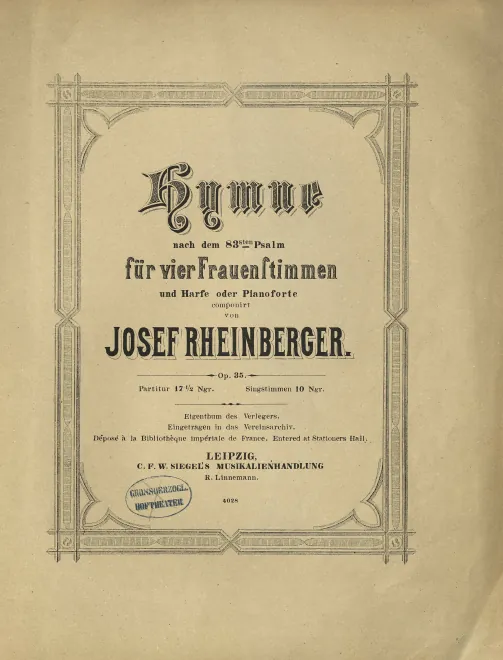 First page of Hymn
