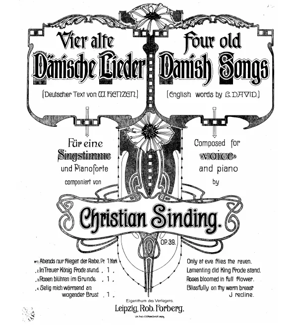 First page of 4 Gamle danske romanser