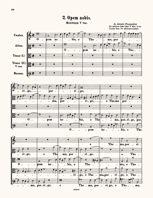 First page of Opem nobis
