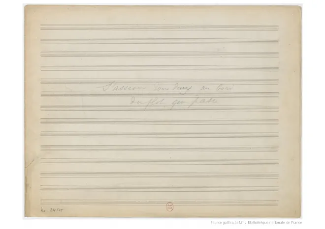 First page of Au bord de l'eau