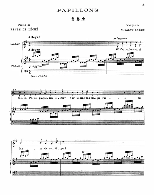 First page of Papillons