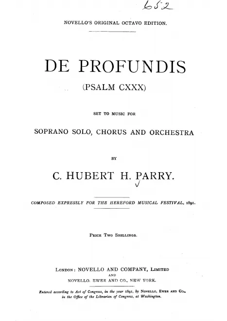 First page of De Profundis