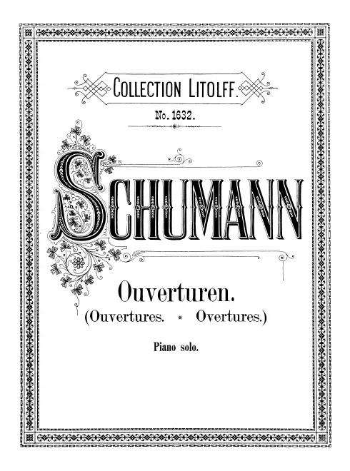 First page of Ouverturen für das Pianoforte zu 2 Händen