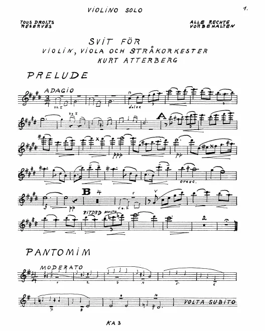First page of Suite No.3