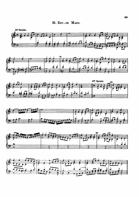 First page of Est-ce Mars, SwWV 321