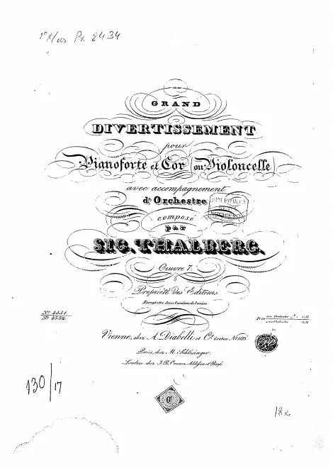 First page of Grande divertissement
