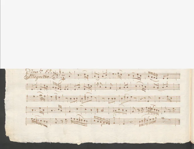 First page of Baryton Trio in A major