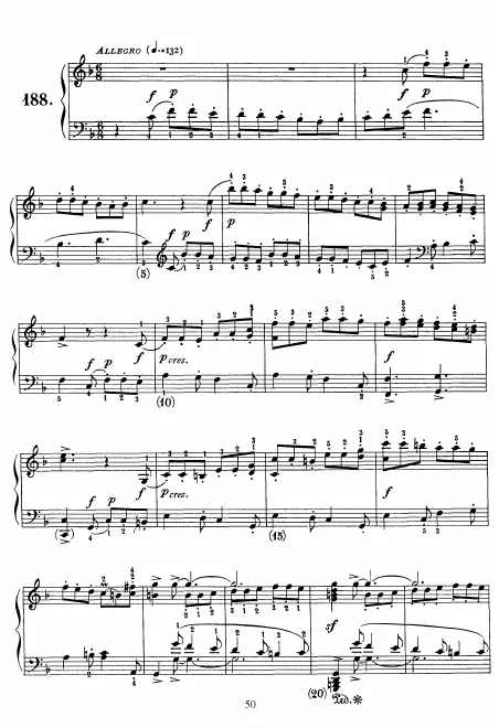 First page of Keyboard Sonata in F major