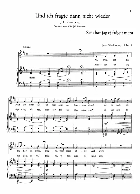 First page of Seven Songs
