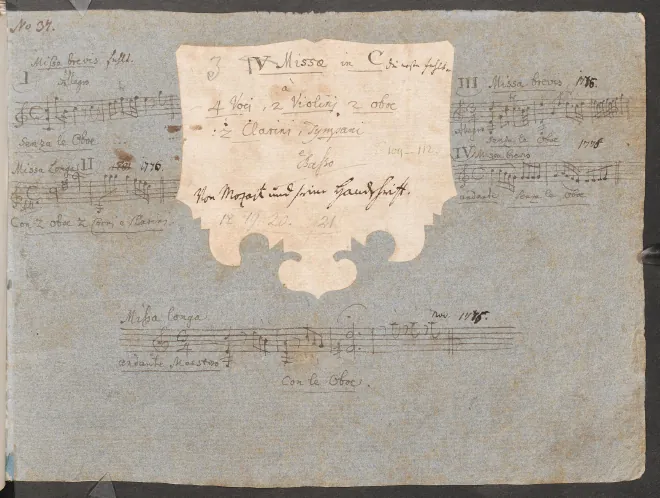 First page of Missa brevis in C