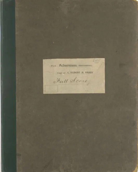 First page of The Acharnians