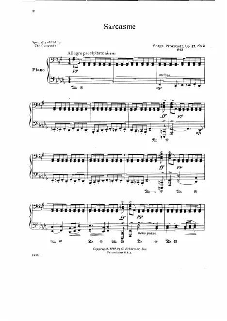 First page of Sarcasms