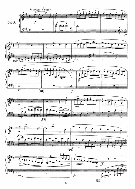 First page of Keyboard Sonata in D major