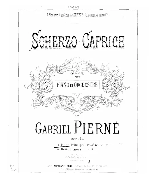 First page of Scherzo-caprice, Op. 25
