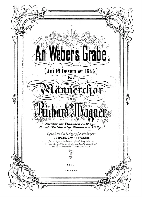 First page of An Weber's Grabe