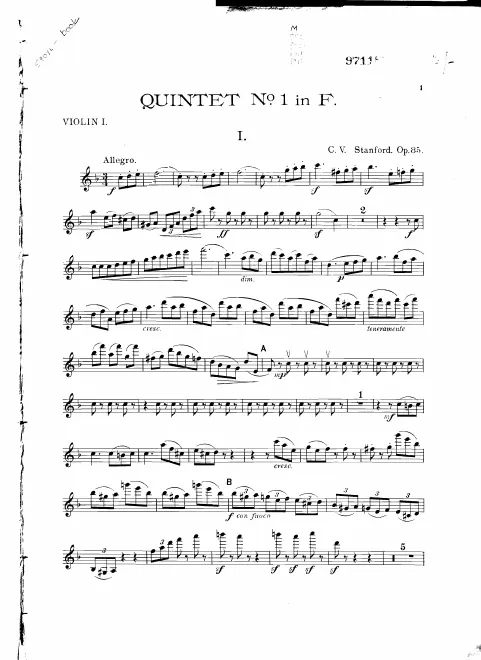 First page of String Quintet No.1