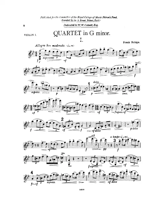 First page of String Quartet No.2
