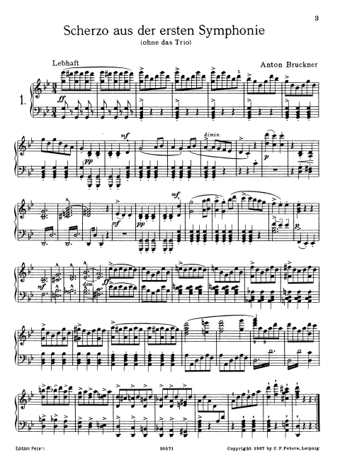First page of Symphonie-Sätze