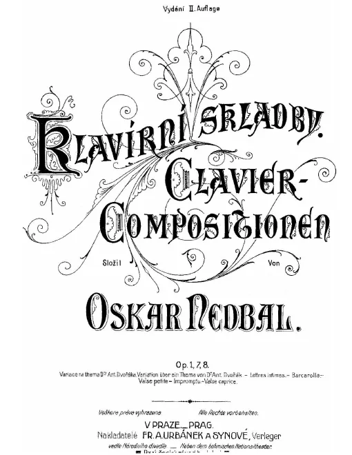 First page of Variations on a Theme of Antonín Dvořák