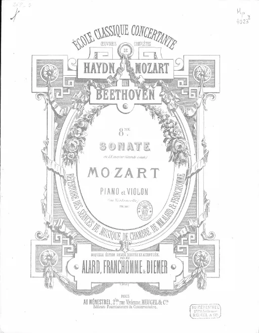 First page of Violin Sonata