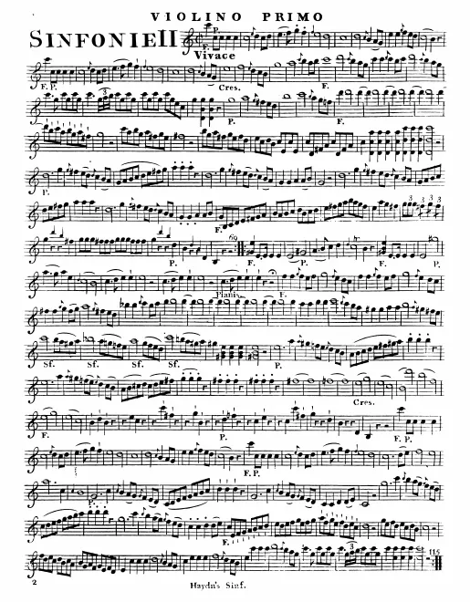 First page of Symphony No.69 in C major