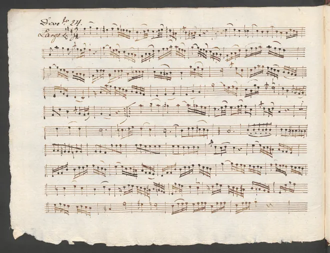 First page of Baryton Trio in B minor