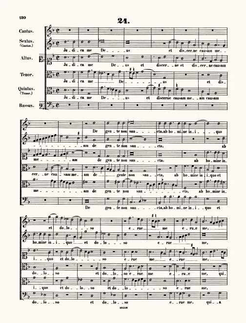 First page of Iudica me Deus