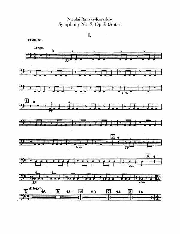 First page of Symphony No.2