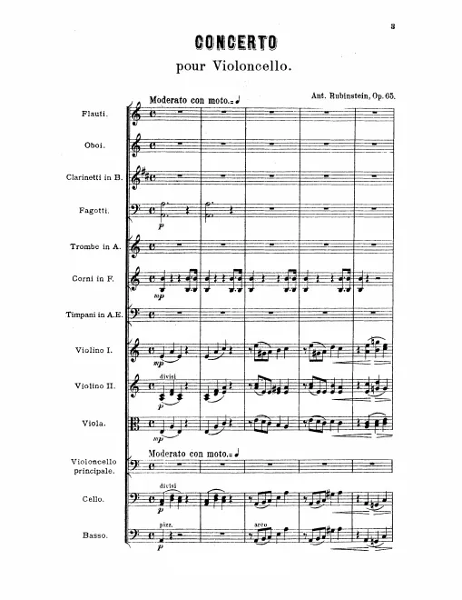 First page of Cello Concerto No.1