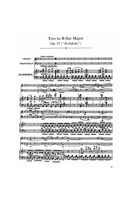 First page of Piano Trio No.7 in B-flat major