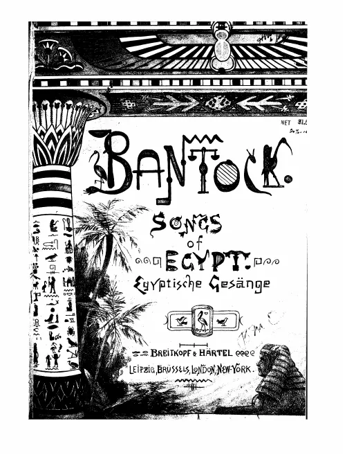 First page of Songs of Egypt