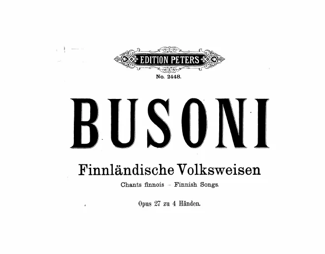 First page of Finnländische Volksweisen