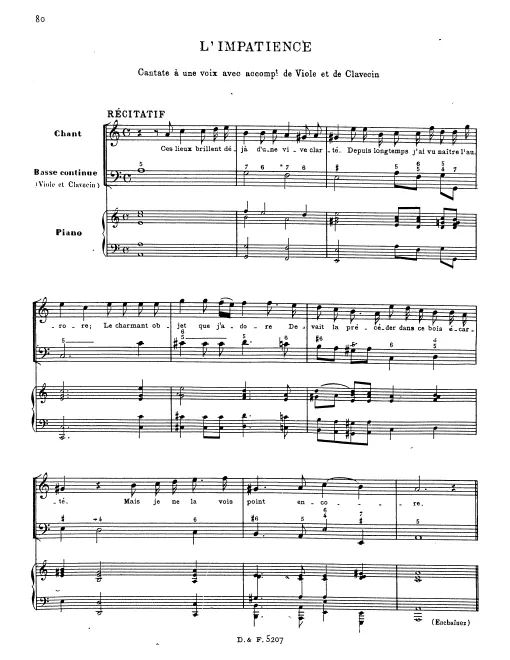 First page of L'impatience