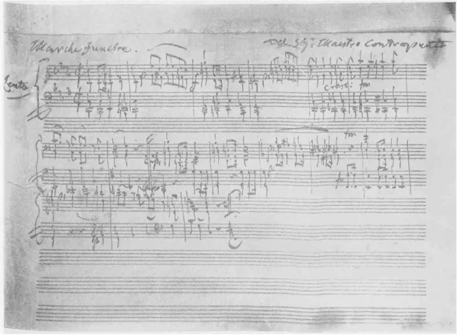 First page of Kleiner Trauermarsch in C minor