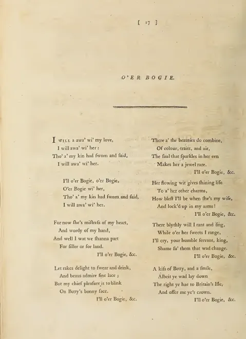 First page of O'er Bogie, Hob.XXXIa:16