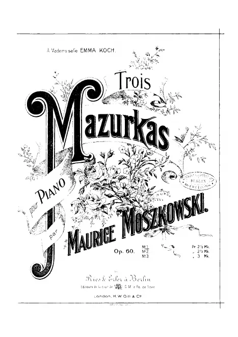 First page of 3 Mazurkas