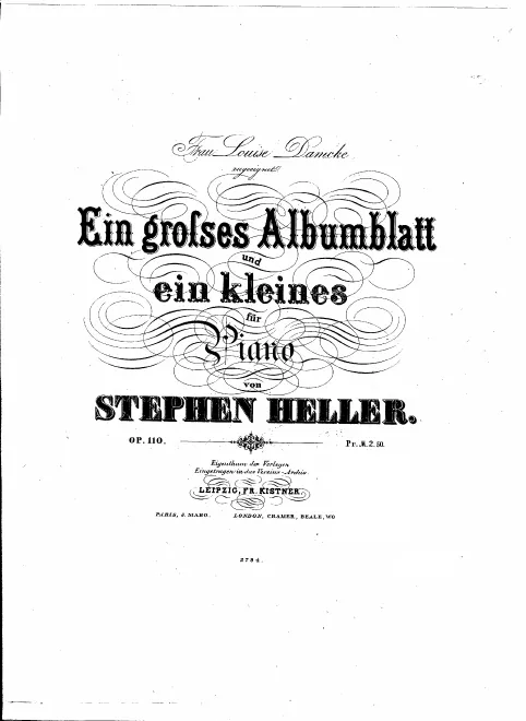 First page of Ein Grosses Albumblatt und ein Kleines