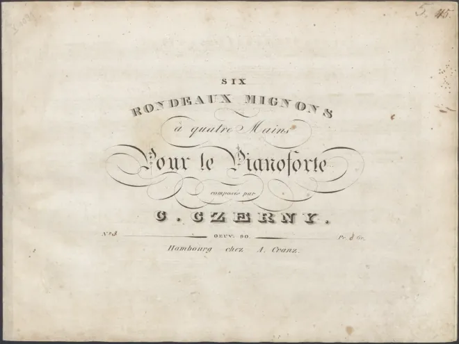 First page of 6 Rondeaux mignons