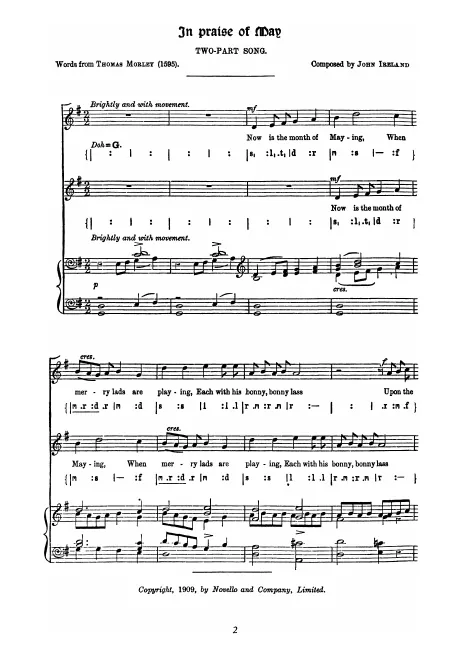First page of In Praise of May