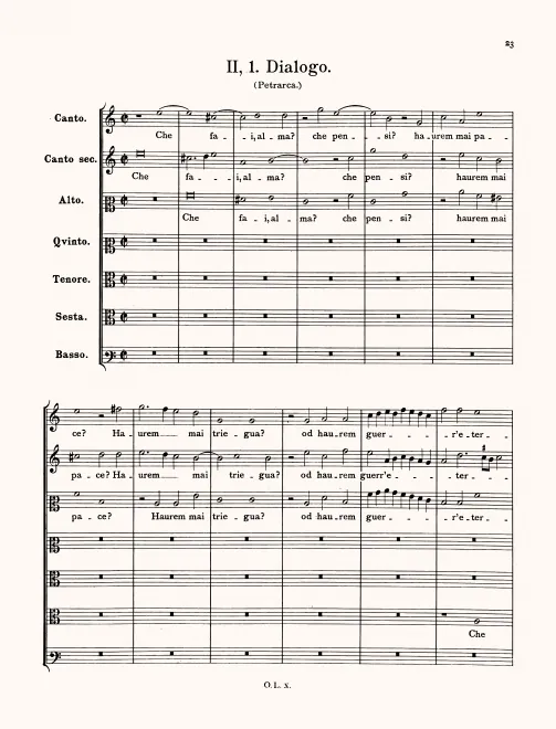 First page of Che fai alma