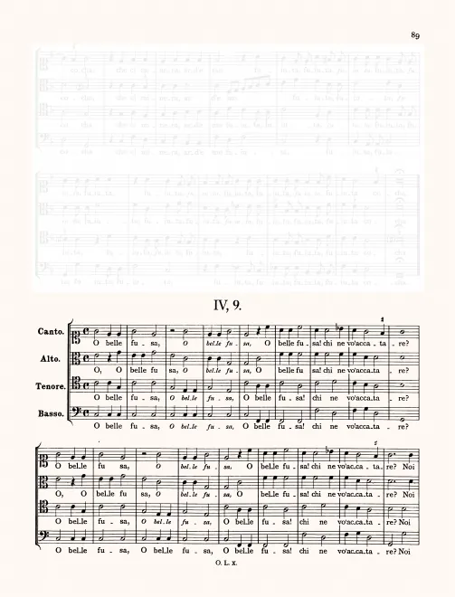 First page of O bella fusa
