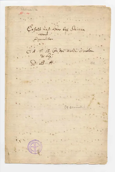 First page of Erhalt uns Herr bei deinem Wort