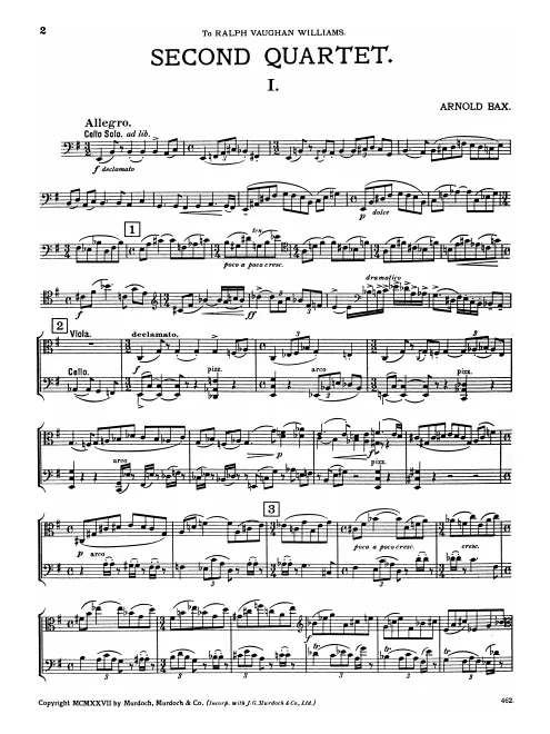 First page of String Quartet No.2