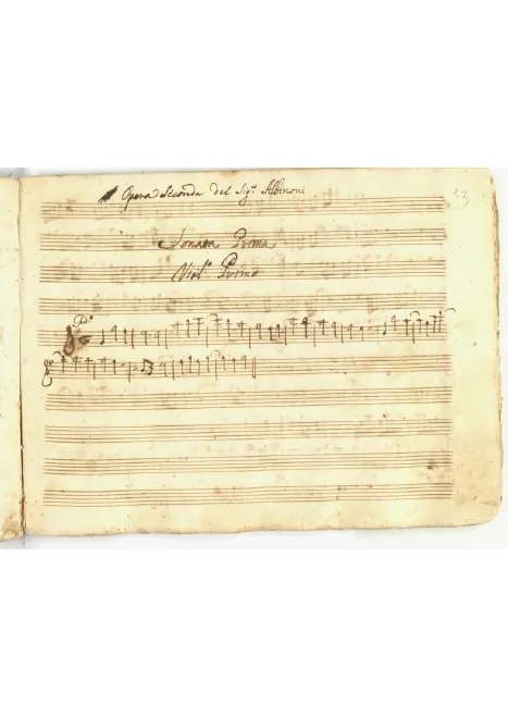 First page of String Sonata in G major
