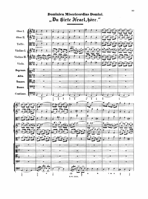 First page of Du Hirte Israel, höre