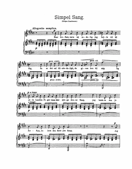 First page of Simpel Sang