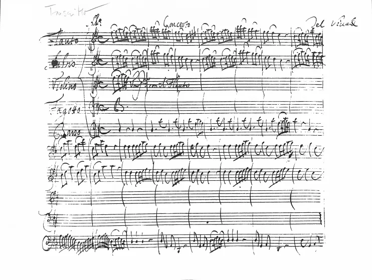 First page of Concerto in D major
