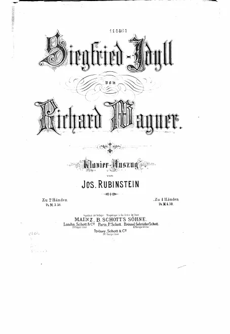 First page of Siegfried Idyll