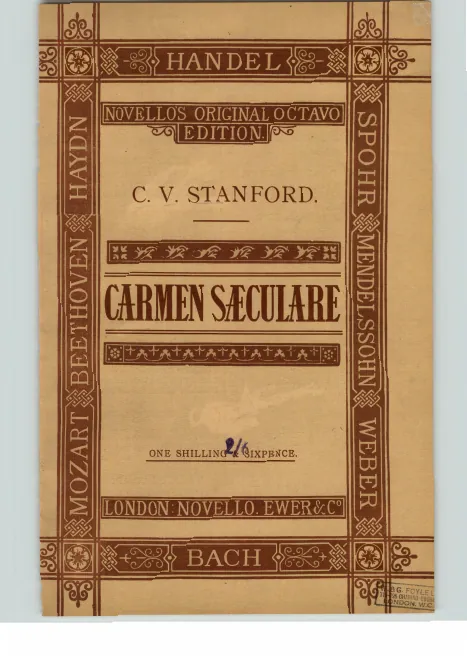 First page of Carmen Saeculare