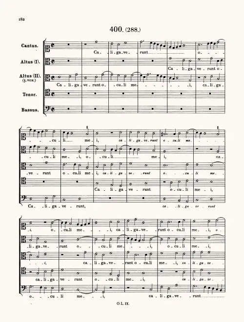 First page of Caligaverunt oculi mei